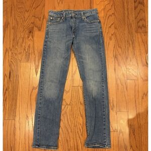 Levis 511 Jeans Mens 30x32 Blue Denim Slim Fit Medium Stone Wash Red Tab Stretch